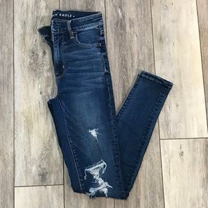 American Eagle Super Hi-Rise Jeggings 0